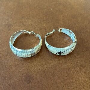 Wide Hoop Earrings